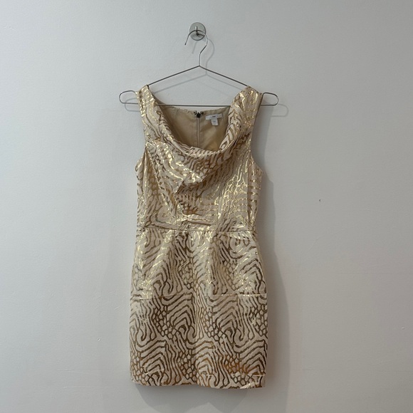 GAP Dresses & Skirts - Vintage GAP Gold and Cream Mini Dress
